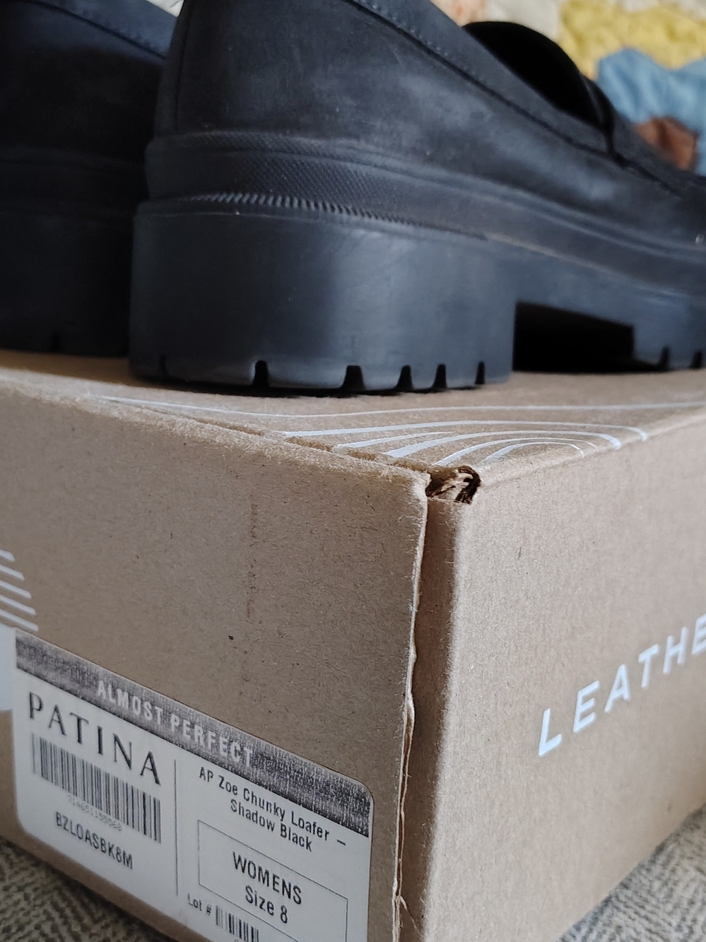 Almost Perfect Zoe Chunky Loafer — Shadow Black